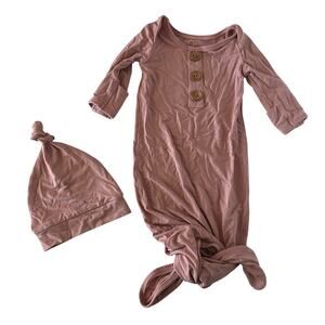 Caden Lane bamboo gown & hat